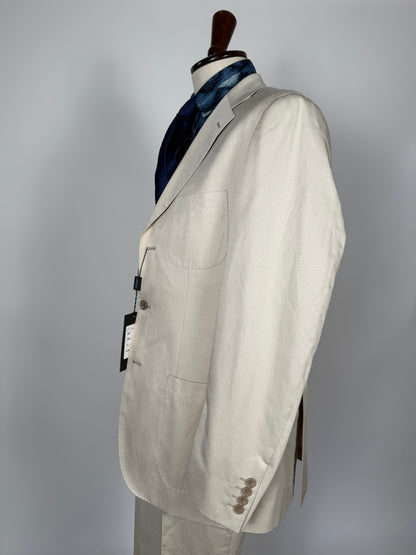 Completo estivo in cotone beige (nuovo) - tg. 52/54