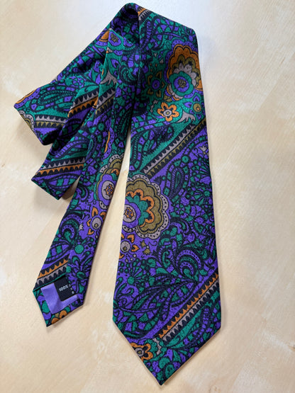 Cravatta Missoni vintage viola jacquard