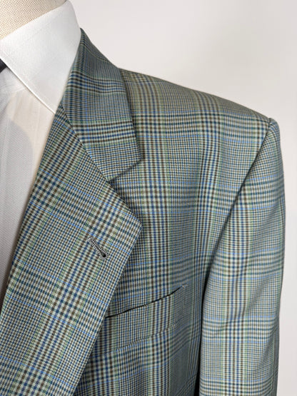 Giacca anni ‘80 fresco lana Galles verde salvia - tg. 58