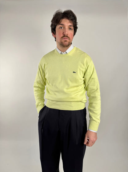 Pullover Lacoste giallo 100% cotone - M