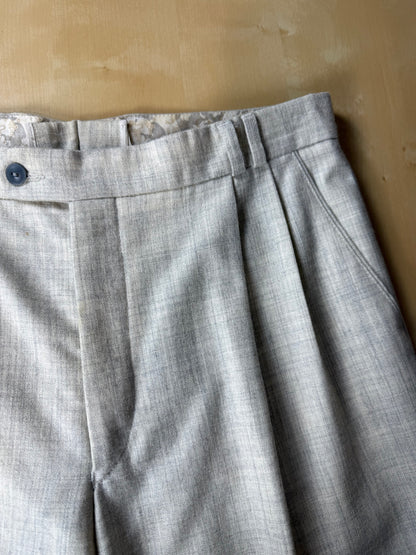 Pantaloni flanella bianco avorio anni '80 - tg. 48