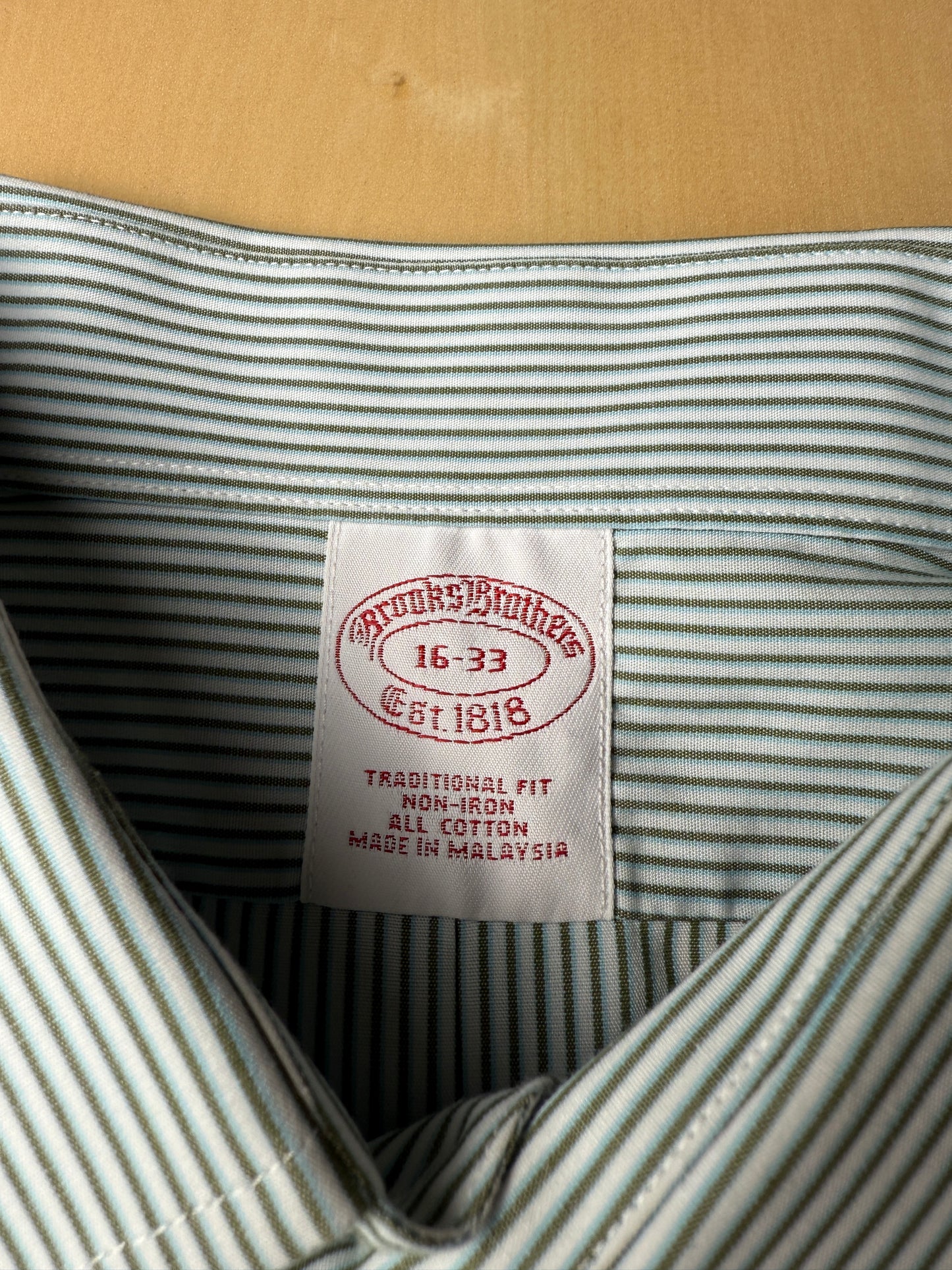 Camicia Brooks Brothers a righe con polsini da gemelli - tg. L collo 16 (42)