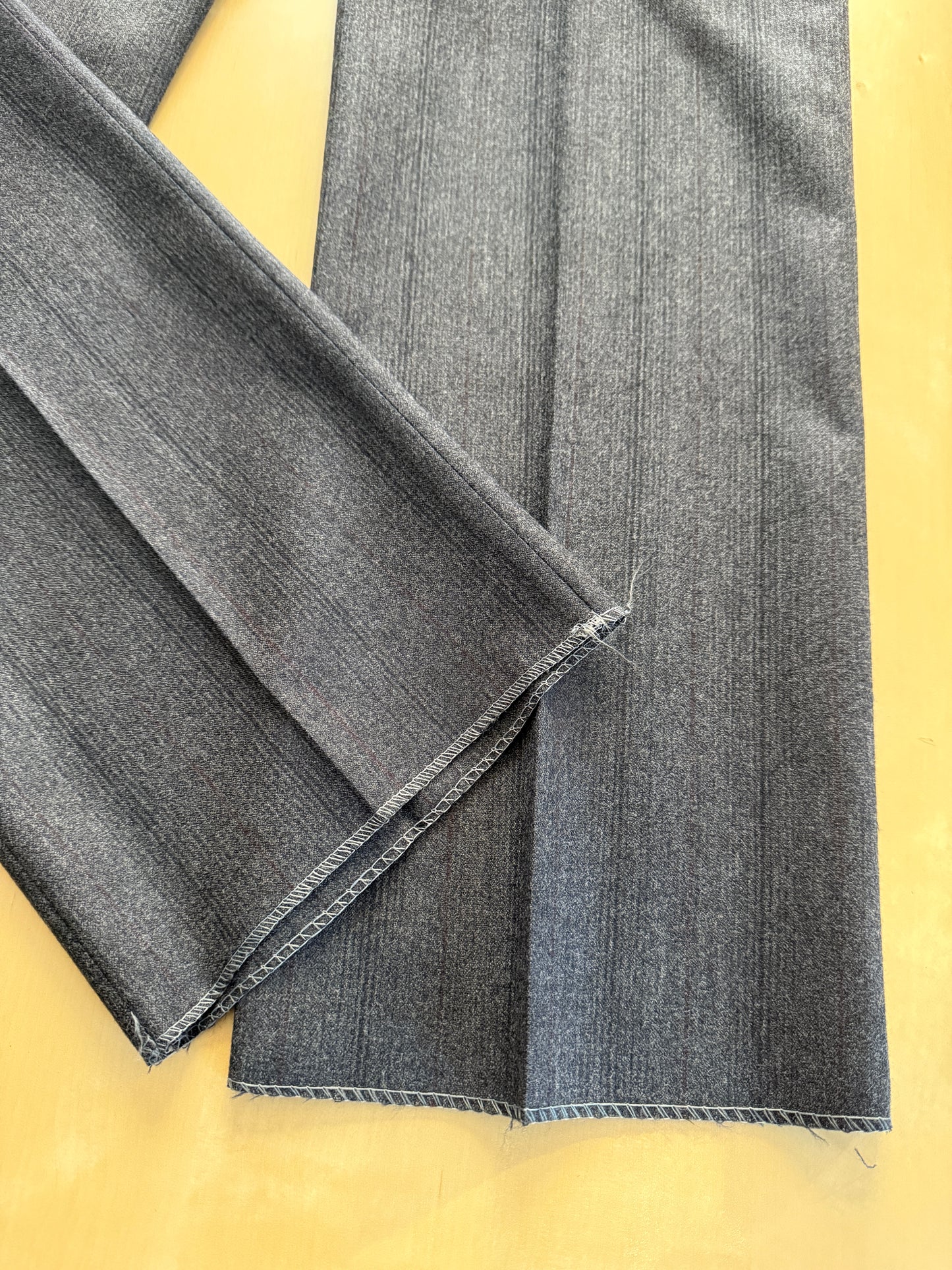 Pantaloni flanella grigia riga rossa anni ‘90 (NOS) - tg. 48/50