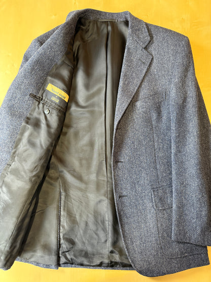 Giacca anni ‘90 in tweed blu - tg. 50