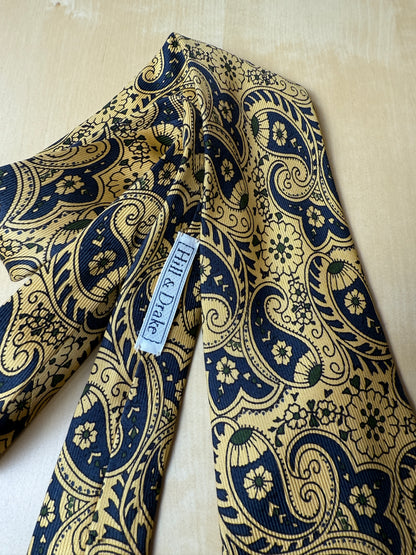 Cravatta paisley Hill & Drake made in England