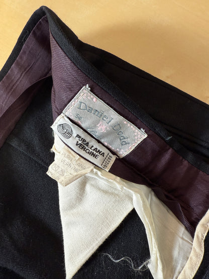 Pantaloni anni ‘80 flanella blu notte - tg. 52