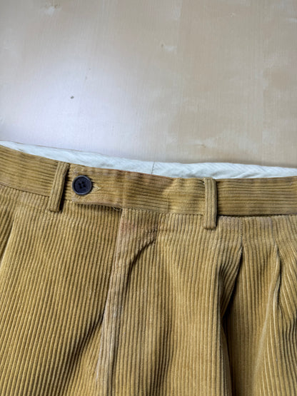 Pantaloni De Paz velluto a coste senape - tg. 50