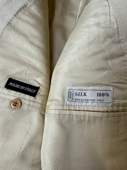 Giacca Lanvin anni '70/'80 in pura seta avorio - tg. 48