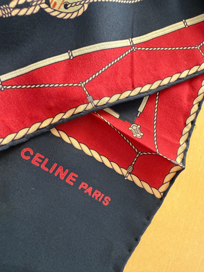 Sciarpa Céline vintage in seta