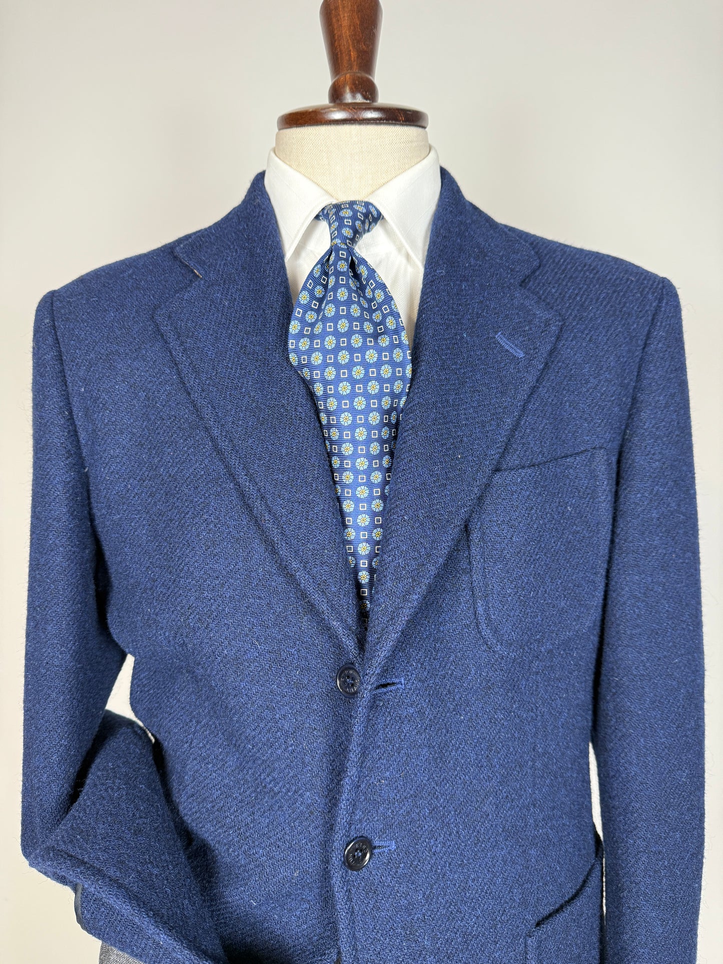Giacca Etro tweed blu china - tg. 52