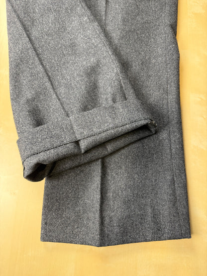 Pantaloni sartoriali anni ‘60/‘70 flanella antracite - tg. 50/52