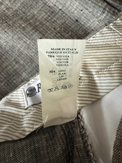 Pantaloni anni '80 misto lino e rayon (NOS) - tg. 48