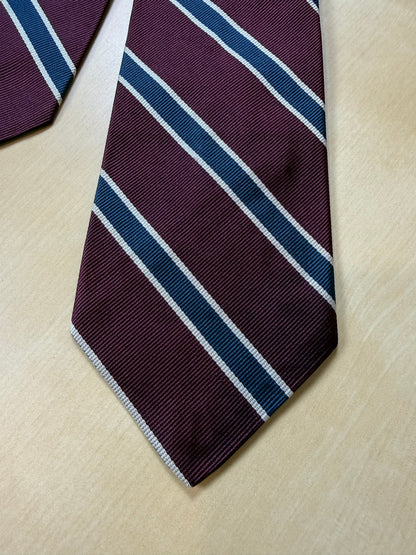 Cravatta Brooks Brothers bordeaux righe