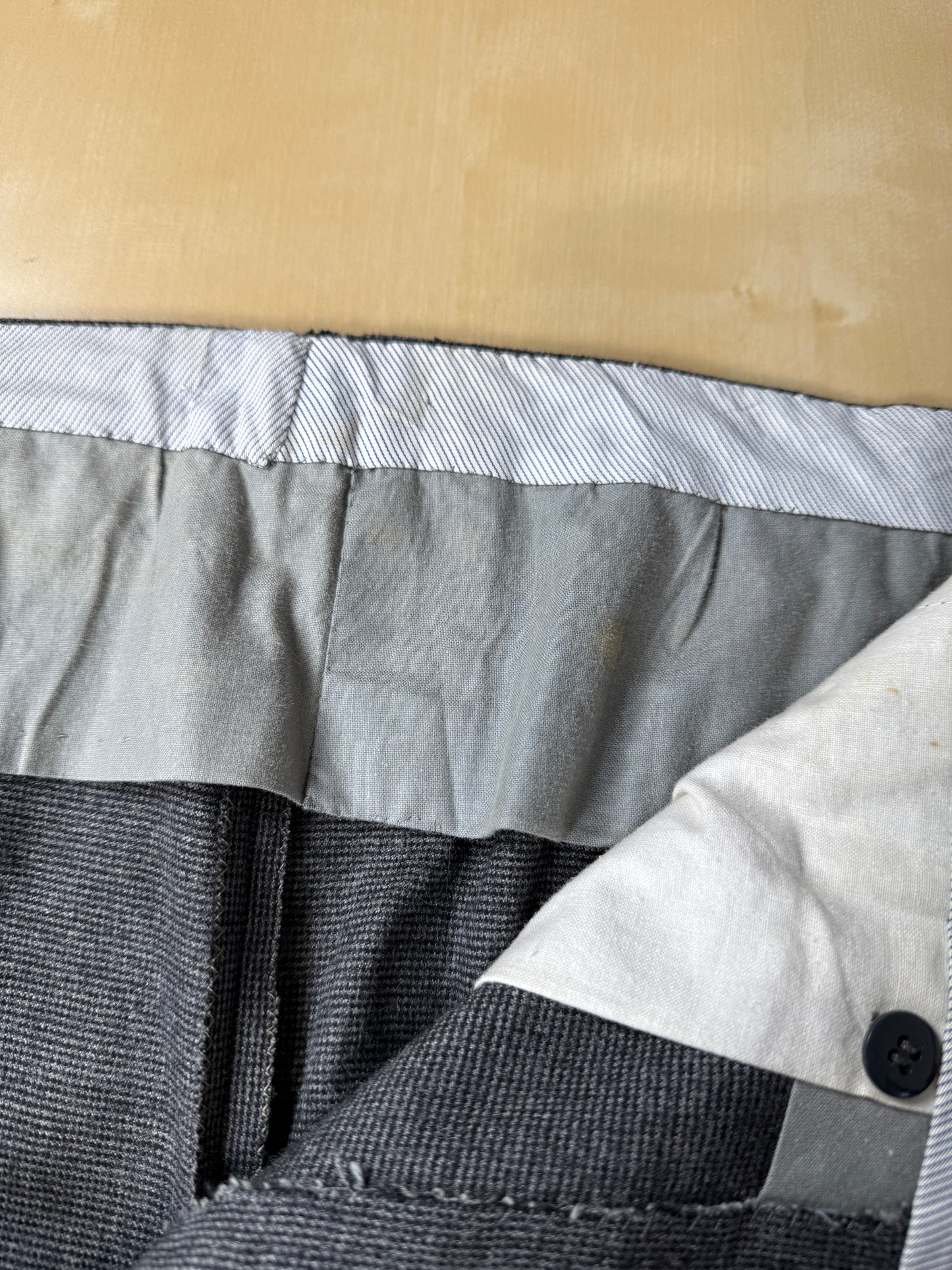 Completo sartoriale flanella grigia anni ‘60/‘70 - tg. 50