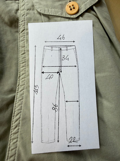 Pantaloni Valentino Jeans anni '80 tela di cotone - tg. 52