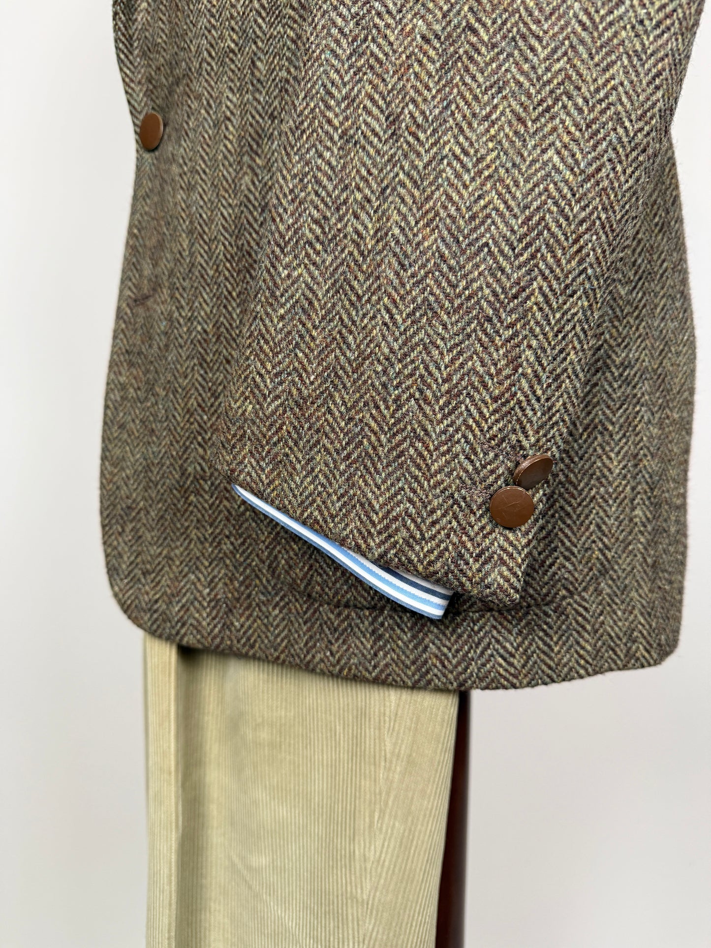 Giacca sportiva in tweed anni ‘70 stile hunting - tg. 44