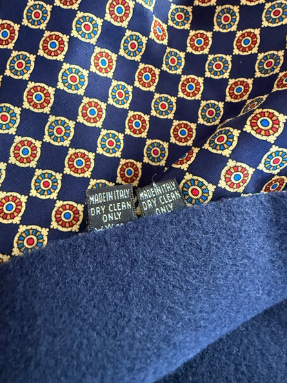 Sciarpa double face seta e lana