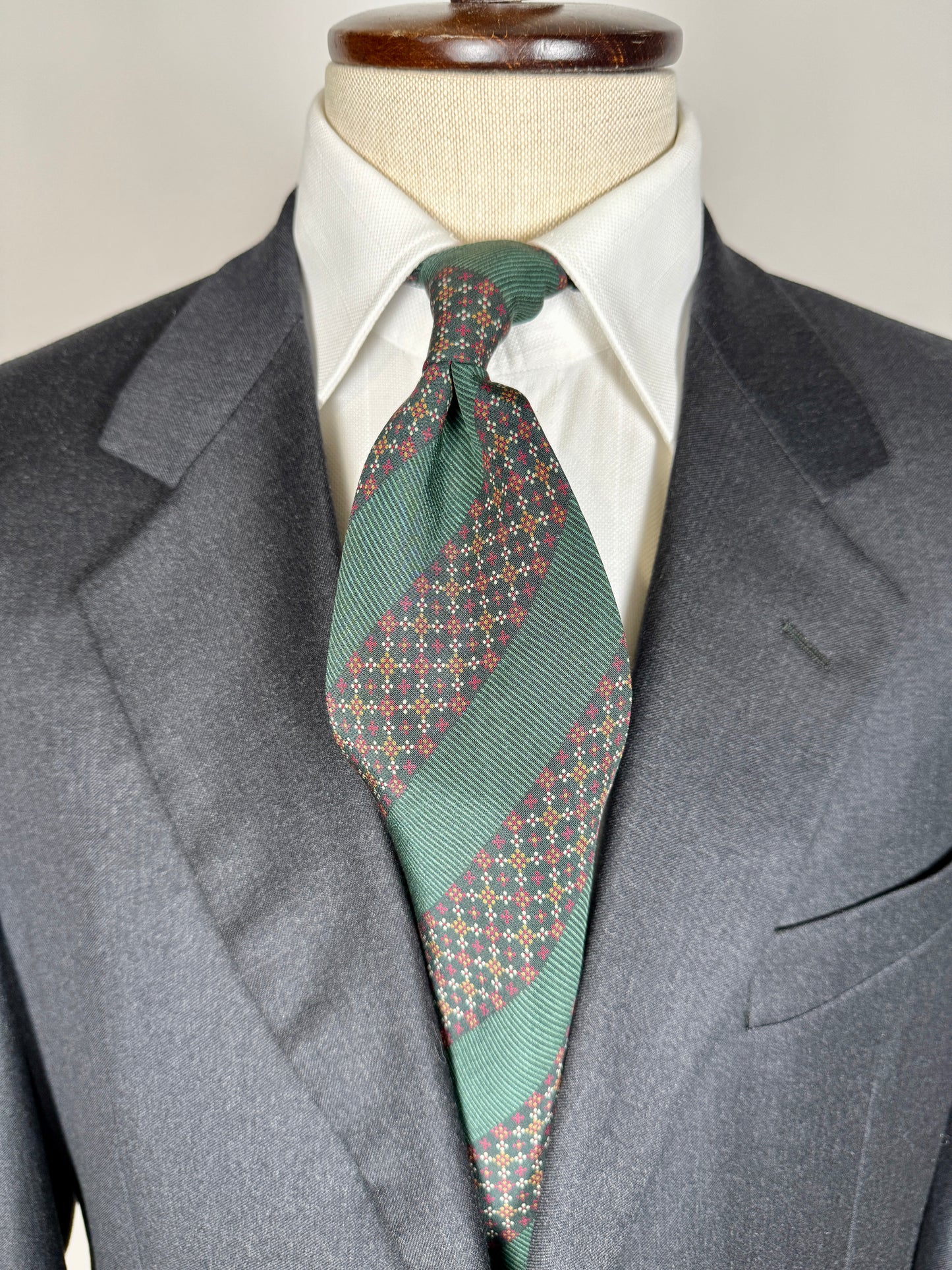 Cravatta Armani righe regimental verde