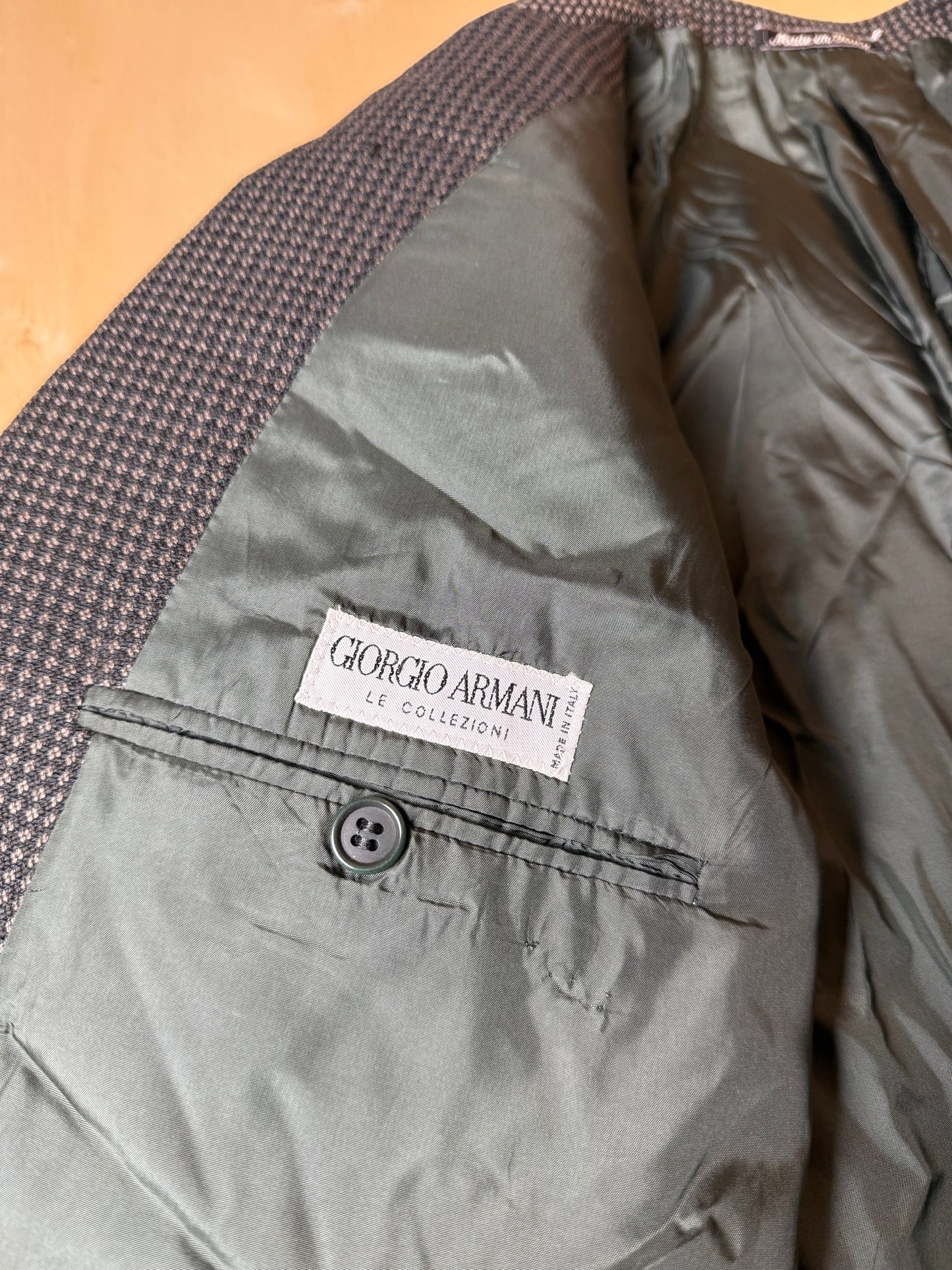 Giacca Armani Collezioni anni ‘90 verde occhio di pernice - tg. 50