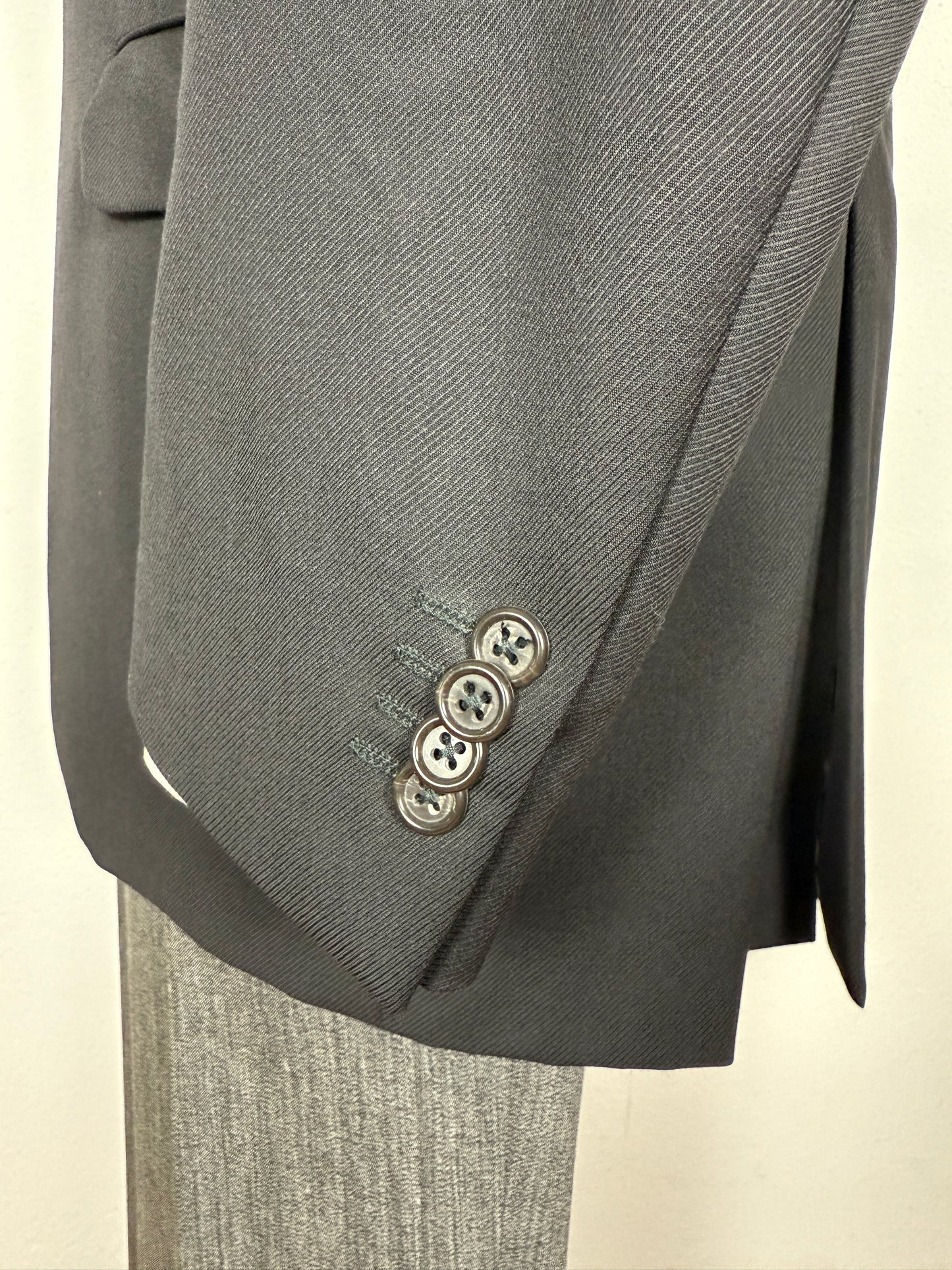 Giacca Corneliani in twill di lana nero - tg. 50/52