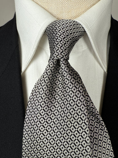 Cravatta Pierre Cardin optical grigio e nero