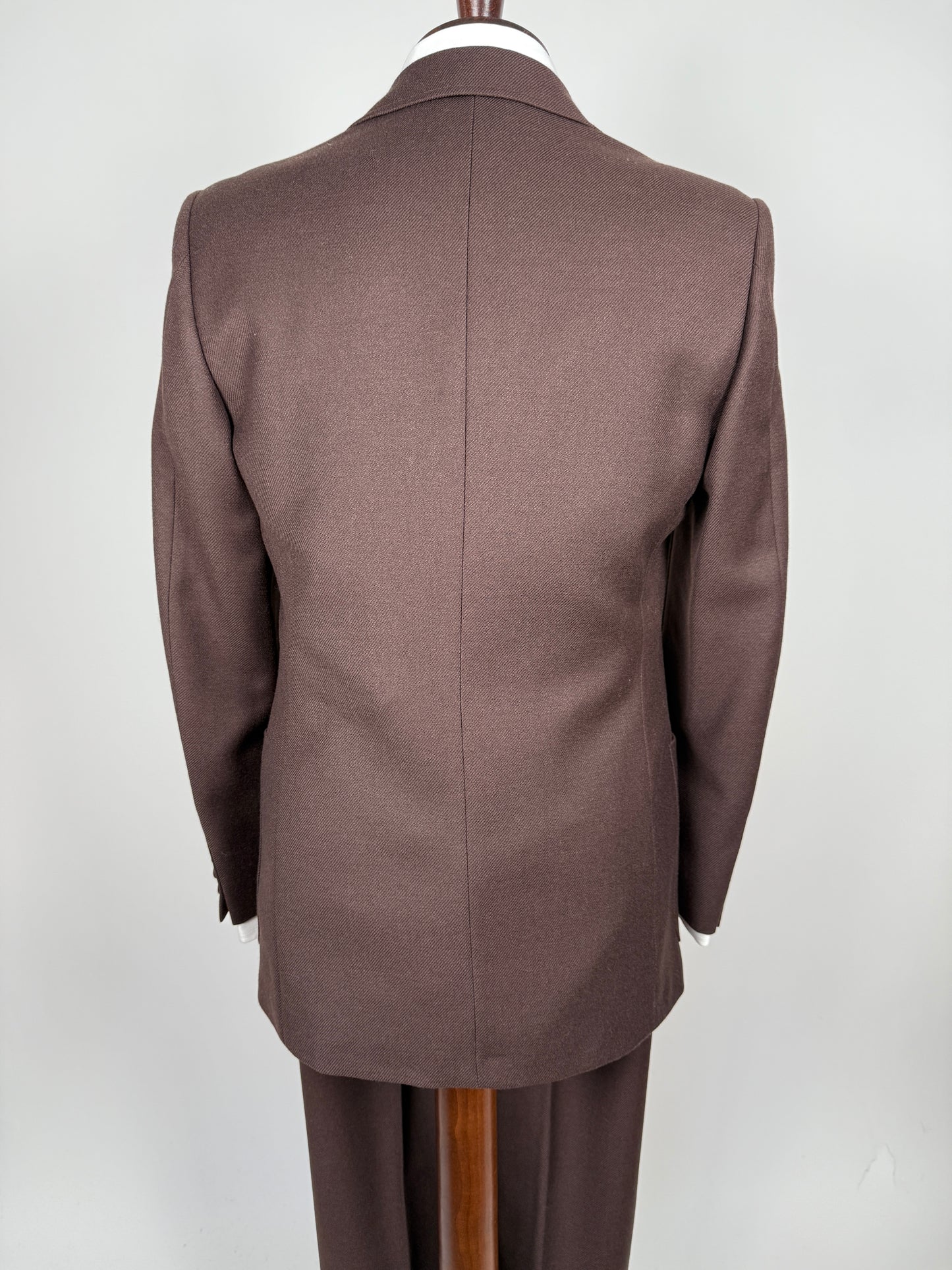 Completo anni ‘70 cavalry twill marrone - tg. 44/46