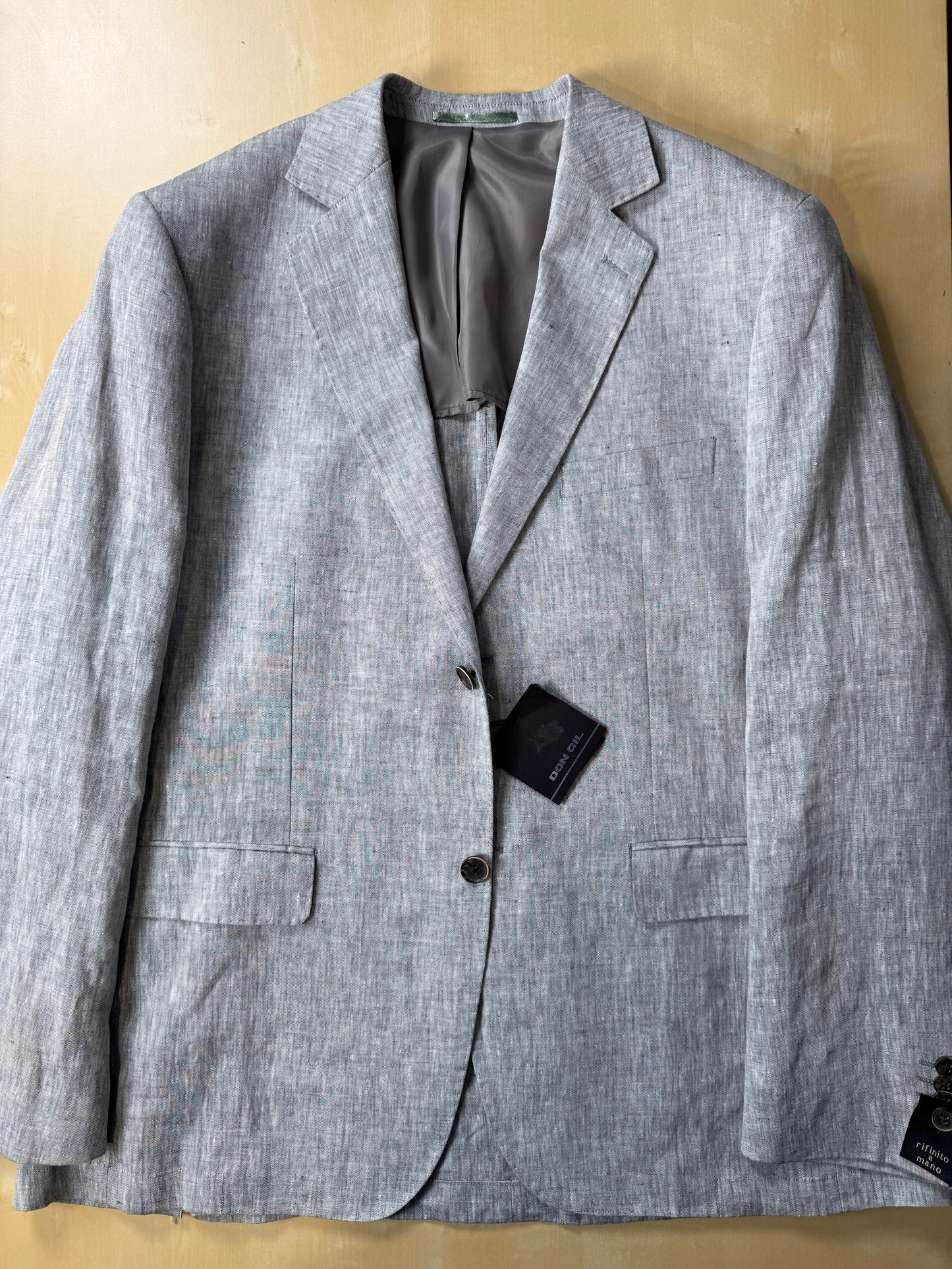 Completo in lino grigio chiaro (nuovo) - tg. 54/56