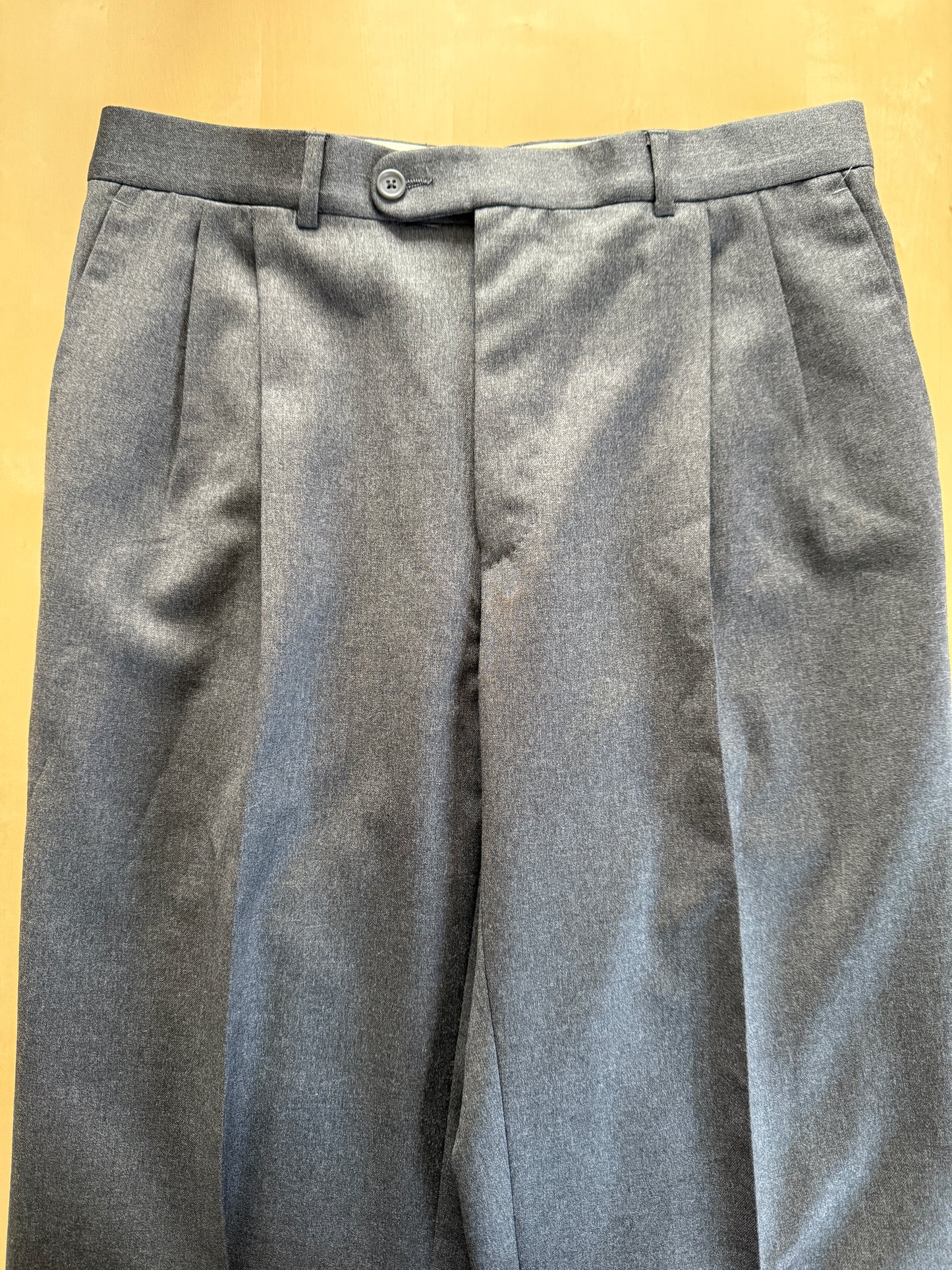 Pantaloni anni ‘80 flanella leggera antracite - tg. 46/48