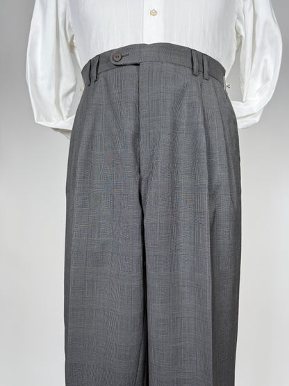 Pantaloni fresco lana principe di Galles anni '80 (NOS) - tg. 46/48