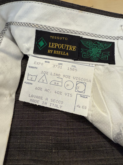 Pantalone anni ‘80 misto viscosa e lino (NOS) - tg. 48