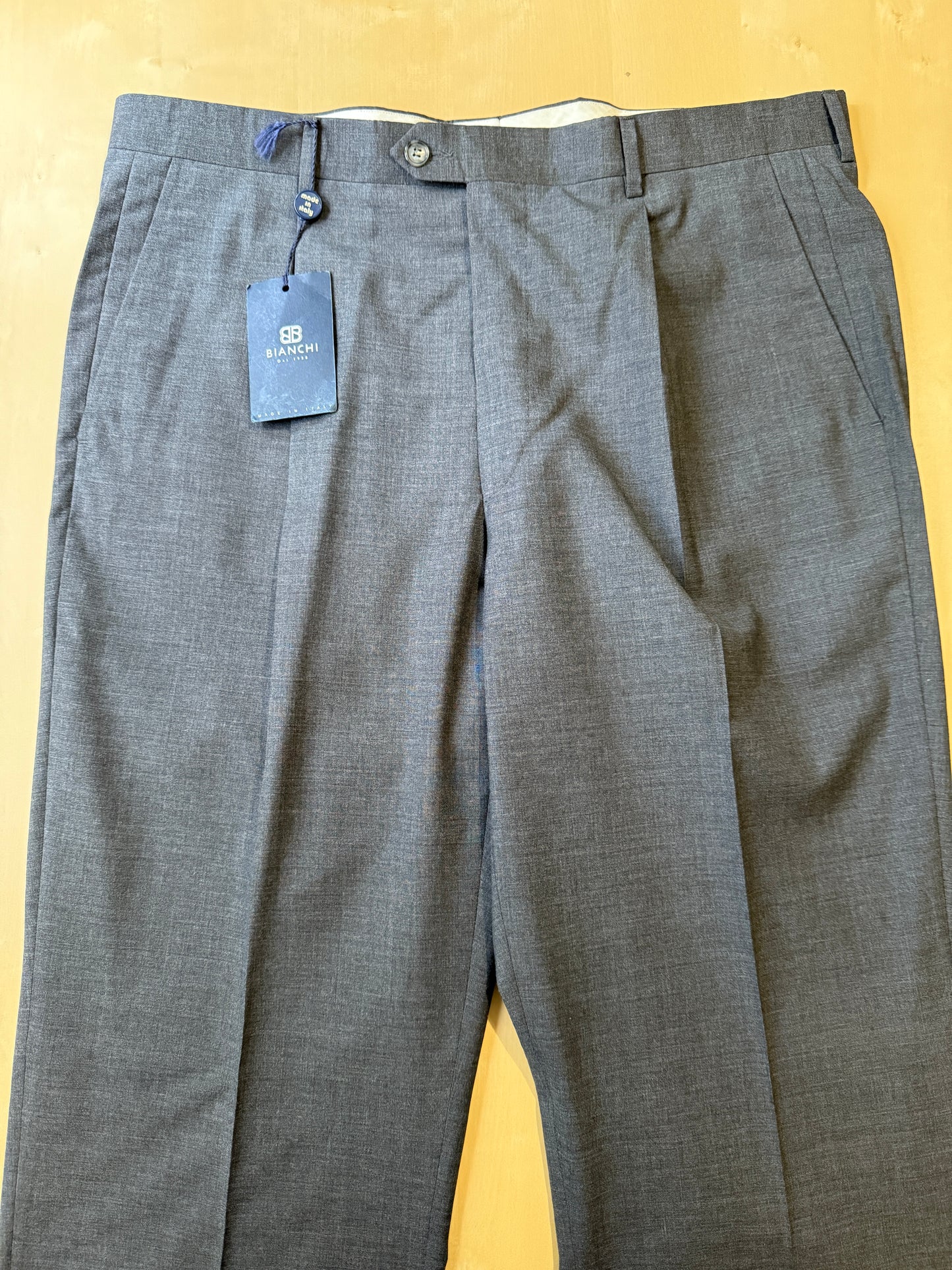 Pantalone anni '90 fresco lana antracite (NOS) - tg. 54