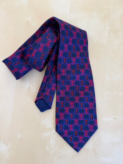 Cravatta Missoni fantasia lombata viola rosso blu