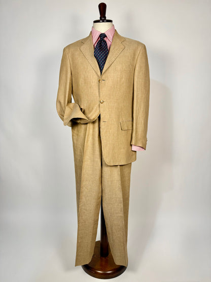 Completo in lino sabbia anni '90 - tg. 50 drop 7