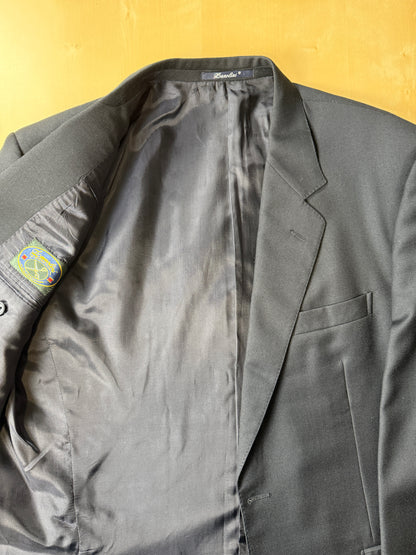 Blazer navy anni ‘80 in flanella - tg. 54