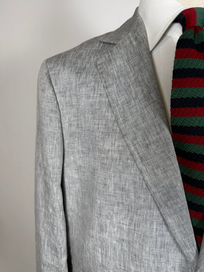Completo in lino grigio chiaro (nuovo) - tg. 54/56