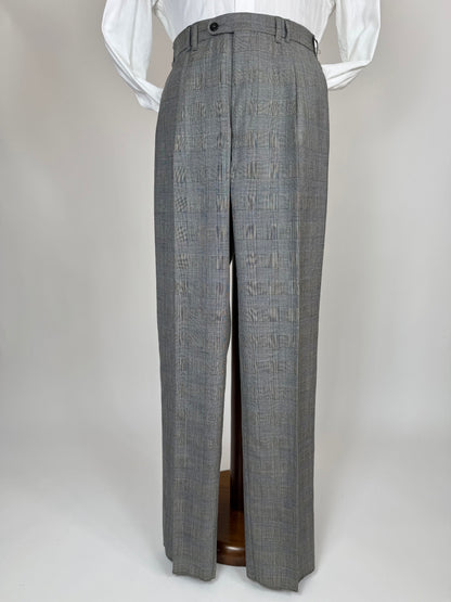 Pantaloni fresco lana principe di Galles anni '80 (NOS) - tg. 48