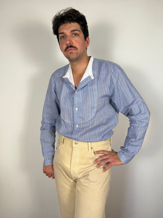 Camicia CP company in ramia con collo coreano (SS 2004) - L