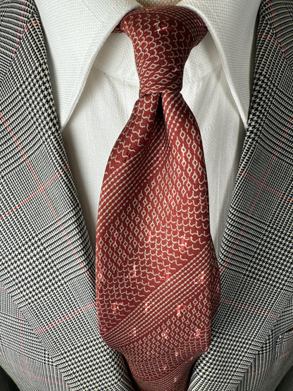 Cravatta Ferrari vintage F jacquard