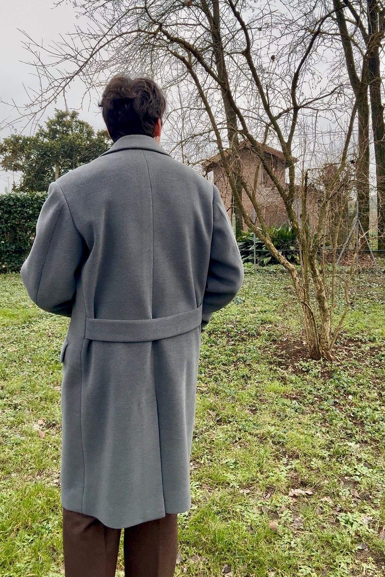 Cappotto anni ‘40 sartoriale doppiopetto - tg. 48-50