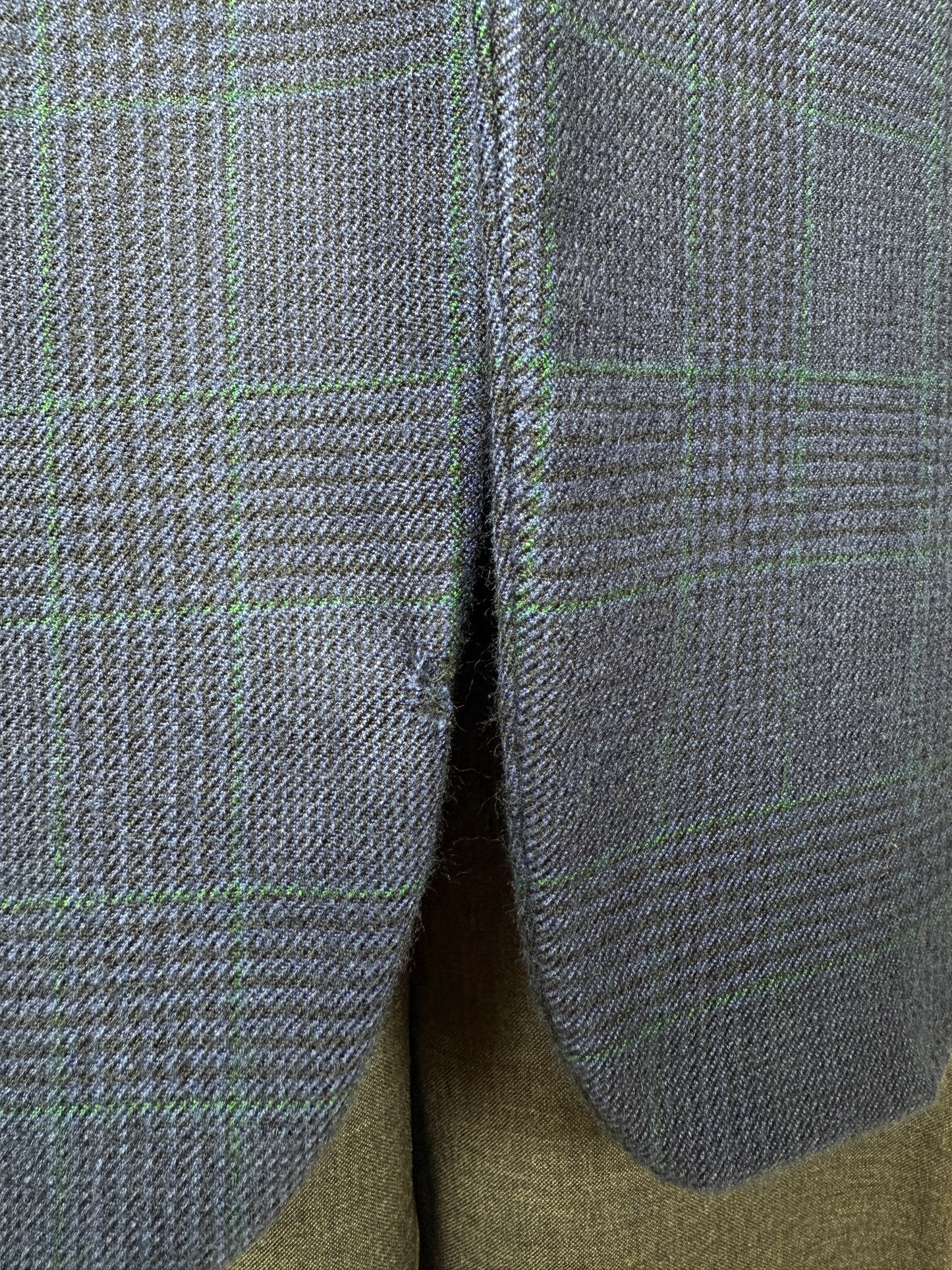 Blazer sartoriale 100% cashmere principe di Galles tessuto Loro Piana - tg. 50/52