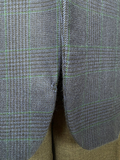 Blazer sartoriale 100% cashmere principe di Galles tessuto Loro Piana - tg. 50/52