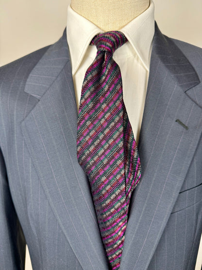 Cravatta Missoni grenadine viola lilla