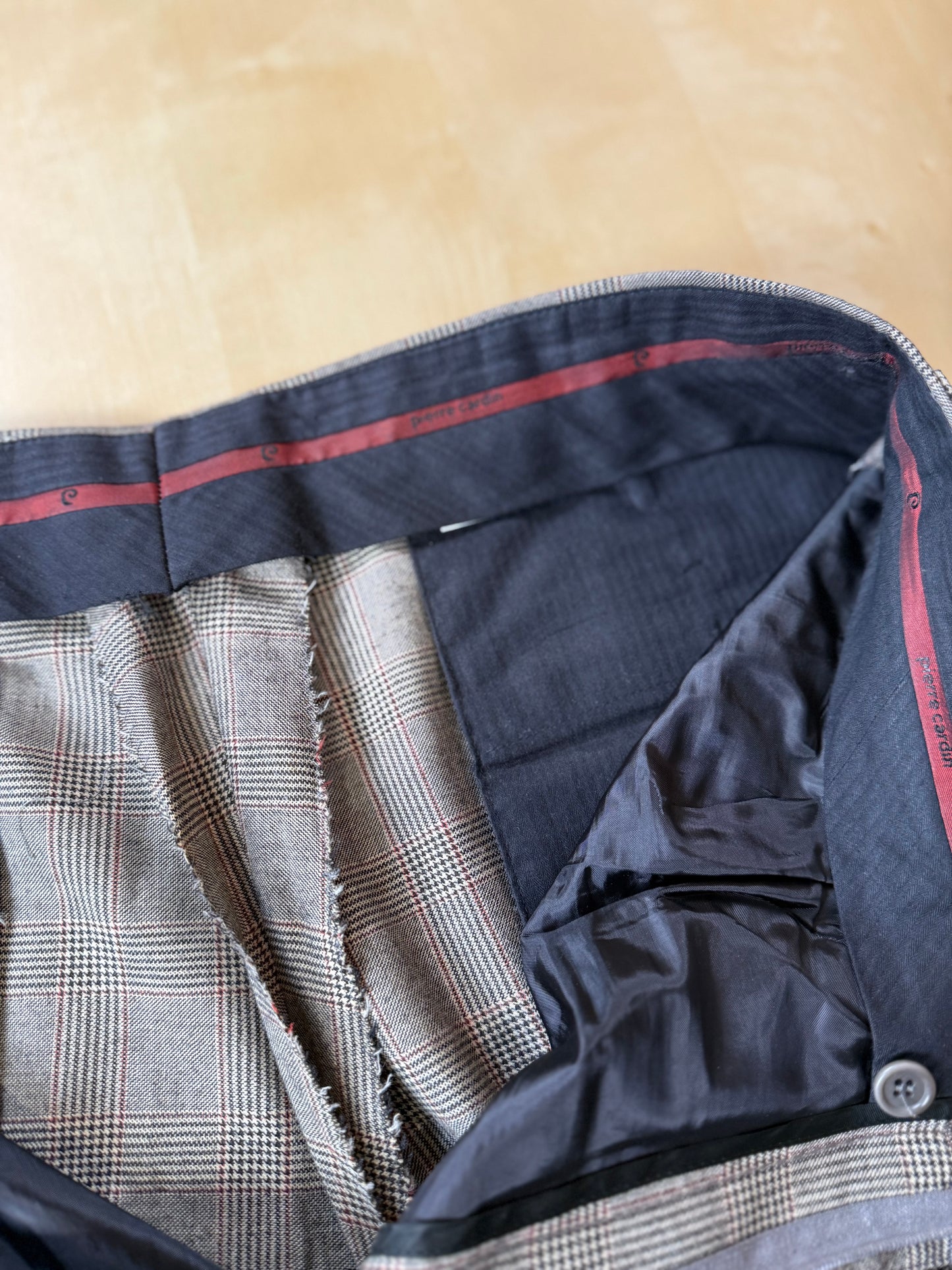 Completo Pierre Cardin principe di Galles flanella leggera - tg. 54