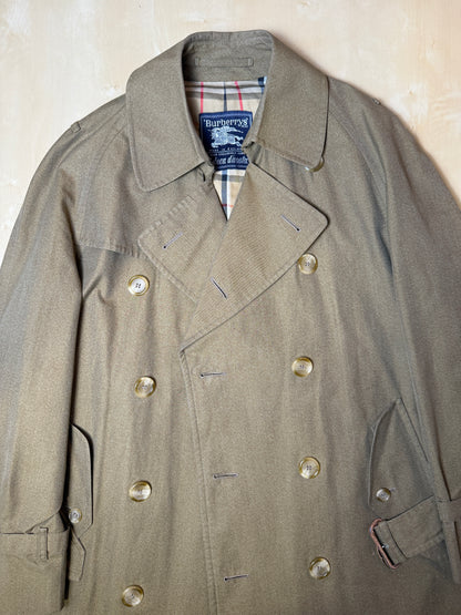 Trench Burberrys anni ‘80 doppiopetto cotone senape  - tg. 48/50