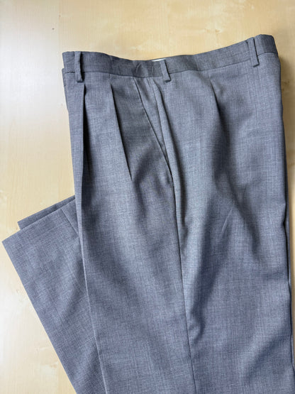 Pantaloni fresco lana grigio medio anni '80 - tg. 52/54