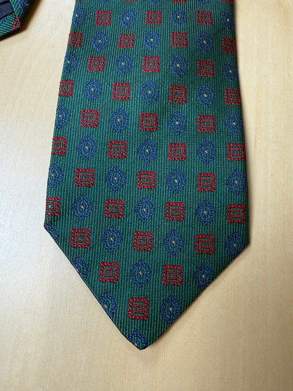 Cravatta Etro verde micro fantasia