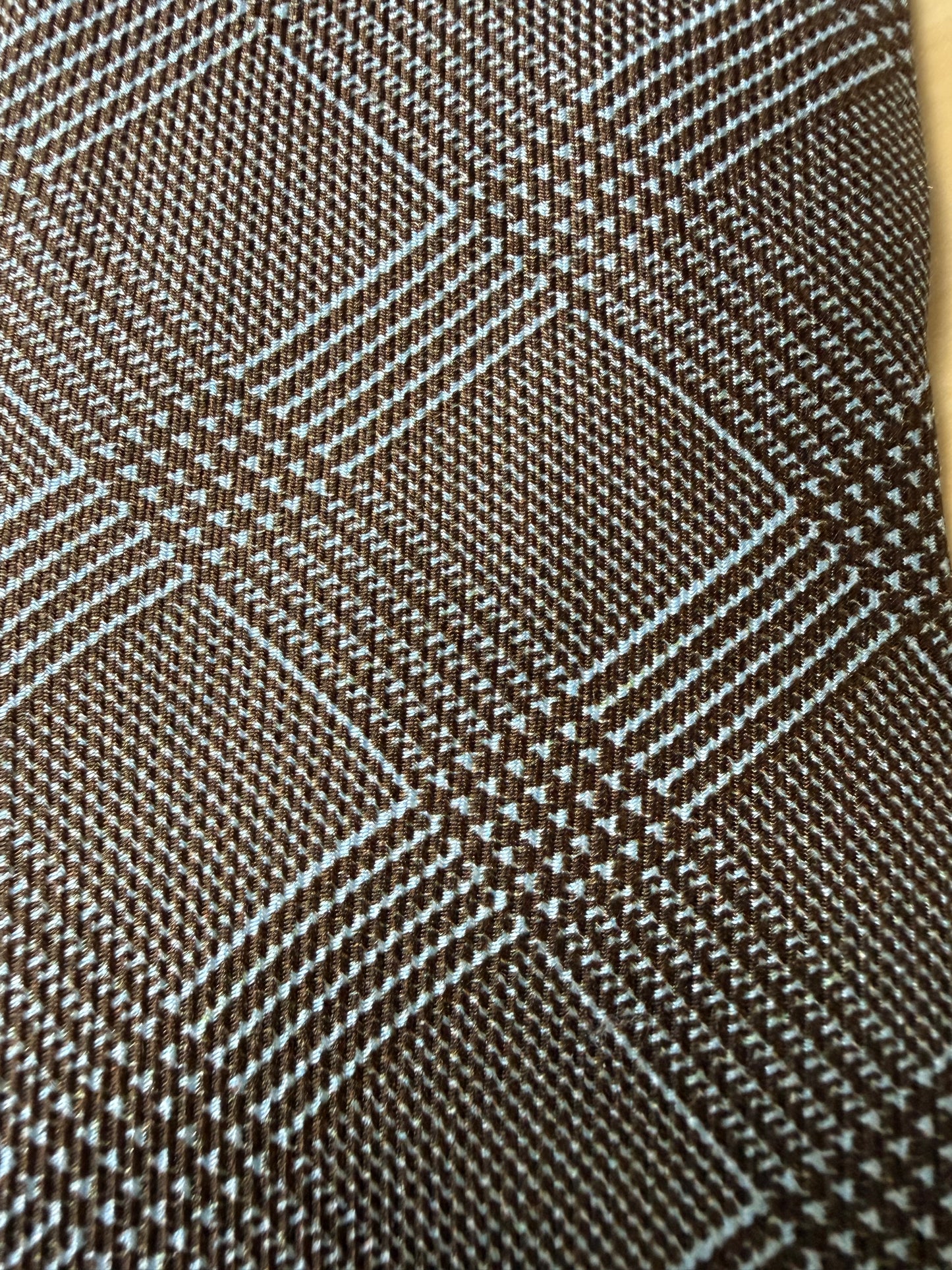 Cravatta Ermenegildo Zegna principe di Galles tabacco