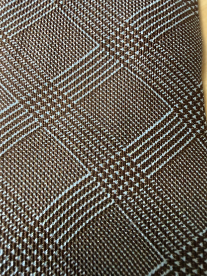 Cravatta Ermenegildo Zegna principe di Galles tabacco