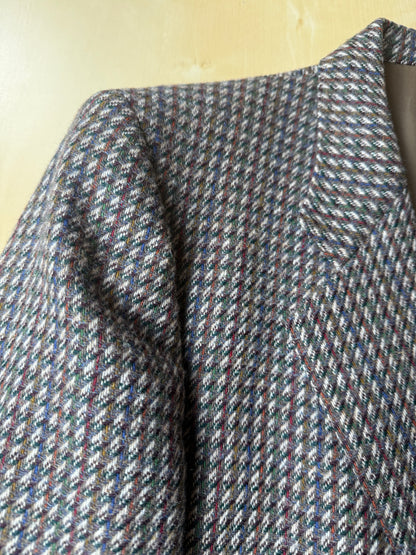 Giacca anni ‘70 in tweed multicolore - tg. 48/50