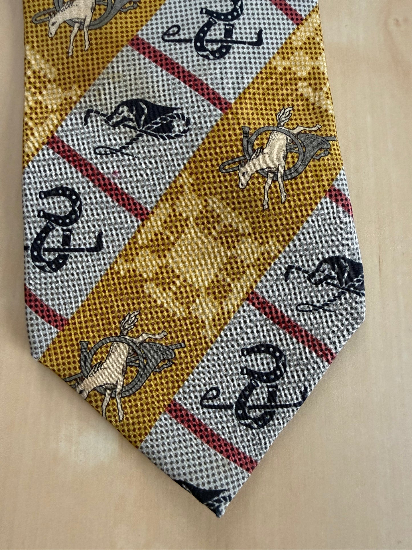 Cravatta Emporio Armani fantasia equestre